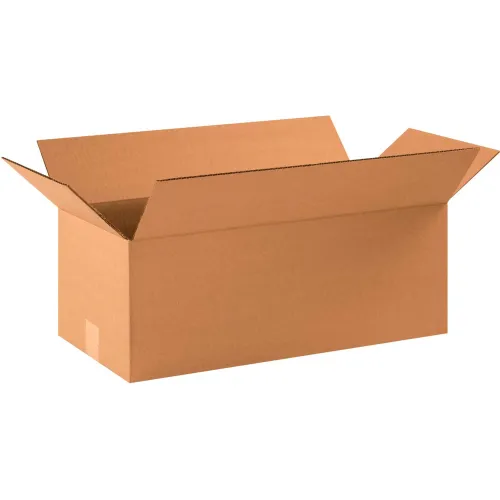 Global Industrial™ Long Cardboard Corrugated Boxes, 22"L x 10"W x 8"H, Kraft - Pkg Qty 20