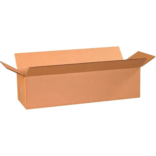 Global Industrial™ Long Cardboard Corrugated Boxes, 24"L x 8"W x 6"H, Kraft - Pkg Qty 25