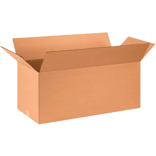 Global Industrial™ Long Cardboard Corrugated Boxes, 28"L x 12"W x 12"H, Kraft - Pkg Qty 20