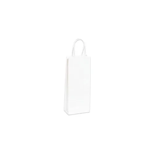 Global Industrial™ Paper Shopping Bags, 16"W x 6"D x 19-1/4"H, White, 200/Pack