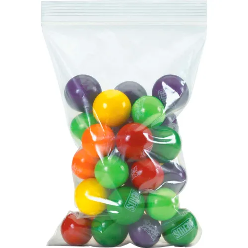 Global Industrial™ Reclosable Poly Bags, 14"W x 24"L, 4 Mil, Clear, 500/Pack