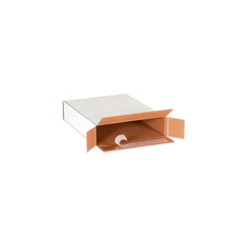 Global Industrial™ Self Seal Side Loading Corrugated Boxes, 11-1/4"L x 3"W x 15-1/8"H, White - Pkg Qty 25