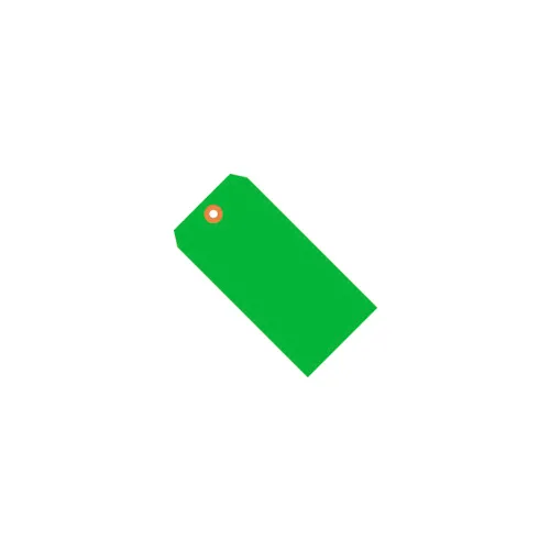 Global Industrial™ Shipping Tag #2, 3-1/4"L x 1-5/8"W, Fluorescent Green, 1000/Pack