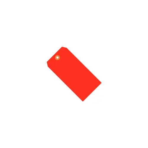 Global Industrial™ Shipping Tag #4, 4-1/4"L x 2-1/8"W, Fluorescent Red, 1000/Pack