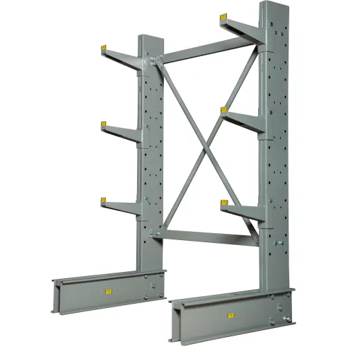 Global Industrial™ Single Sided Cantilever Rack Starter, 2" Lip48"Wx33"Dx72"H - 1000 Series