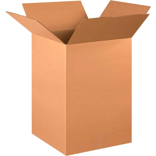 Global Industrial™ Tall Cardboard Corrugated Boxes, 16"L x 16"W x 26"H, Kraft - Pkg Qty 10