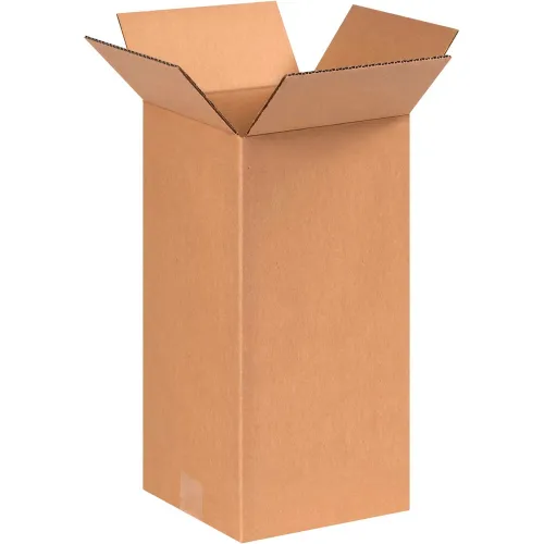 Global Industrial™ Tall Cardboard Corrugated Boxes, 8"L x 8"W x 16"H, Kraft - Pkg Qty 25