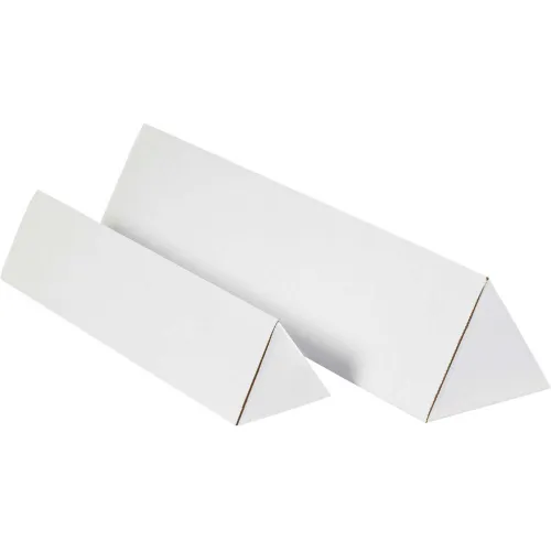 Global Industrial™ Triangle Mailing Tubes, 3"W x 36-1/4"L, White - Pkg Qty 50