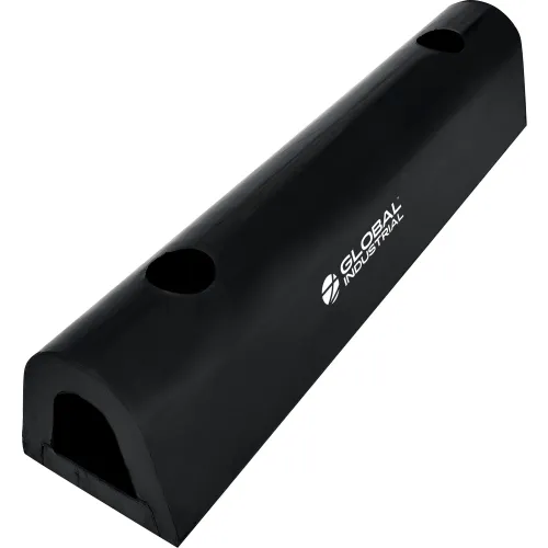 Global lndustrial™ Extruded Fender Bumper, Half Oval, 18Wx4-1/4H, Black