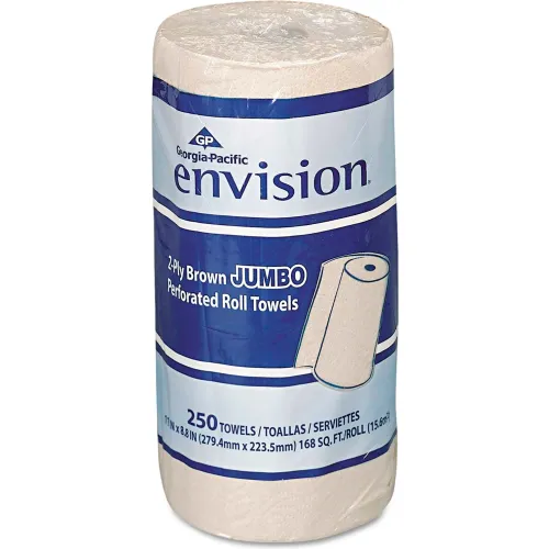 GP Envision® GEP28290, Perforated Paper Towels, Brown, 12 Rolls/Carton