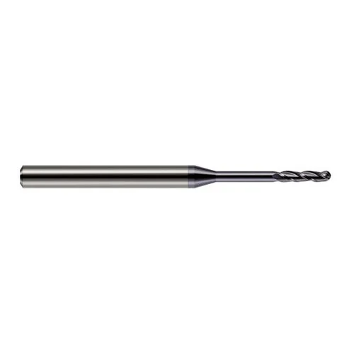 Harvey Tool 13831-C3 | 1/32" Diameter x 0.1550" LOC x 1/8" Shank x 2-1/2" OAL AlTiN Coated Carbide Miniature Ball Deburring End Mill