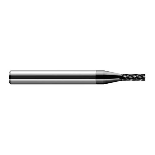 Harvey Tool 27240-C4 | 0.040" Diameter x 1/8" Shank x 0.120" LOC x 1.500" OAL 4 Flute Amorphous Diamond Coated Carbide Corner Radius End Mill