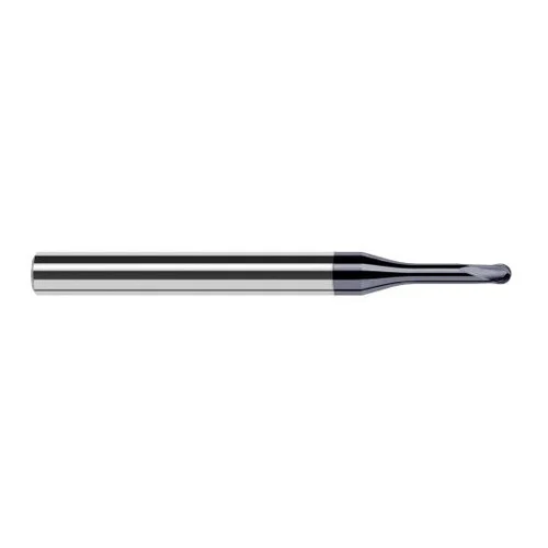 Harvey Tool 31508-C6 | 1/8" Diameter x 1/4" Shank x 0.1000" LOC x 2-1/2" OAL 2FL AlTiN Nano Coated Carbide Ball End Mill