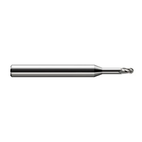 Harvey Tool 33512 | 3/16" Diameter x 0.2810" LOC x 3/16" Shank x 3" OAL Uncoated Carbide Miniature Ball Deburring End Mill