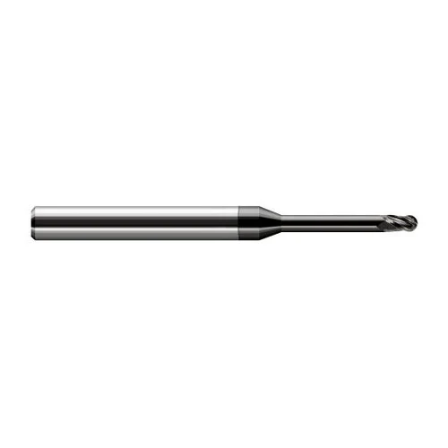Harvey Tool 34260-C4 | 0.0600" Diameter x 0.0900" LOC x 1/8" Shank x 2-1/2" OAL Amorphous Diamond Coated Carbide Miniature Ball Deburring End Mill