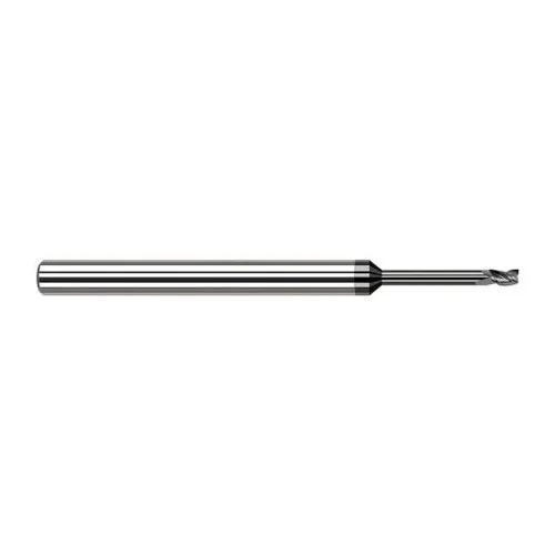Harvey Tool 34640-C4 | 0.040" Diameter x 1/8" Shank x 0.060" LOC x 2.500" OAL 3 Flute Amorphous Diamond Coated Carbide Square End Mill