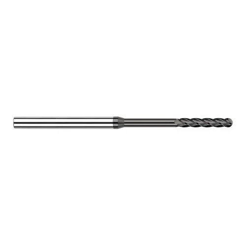 Harvey Tool 36515 | 1/64" Diameter x 1/8" Shank x 5/64" LOC x 2-1/2" OAL 4FL CVD Diamond Coated Carbide Ball End Mill