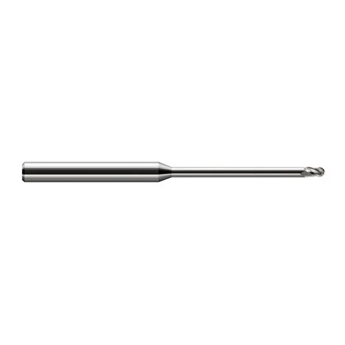 Harvey Tool 49230 | 0.0300" Diameter x 0.0450" LOC x 1/8" Shank x 2-1/2" OAL Uncoated Carbide Miniature Ball Deburring End Mill