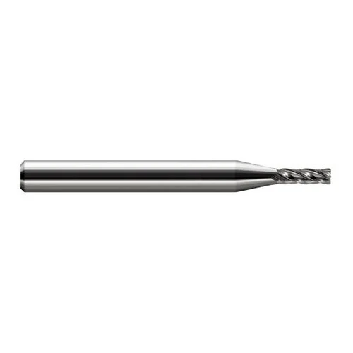 Harvey Tool 51699 | 0.100" Diameter x 1/8" Shank x 0.300" LOC x 1.500" OAL 4 Flute Uncoated Carbide Corner Radius End Mill