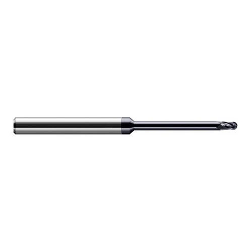Harvey Tool 65462-C3 | 1/16" Diameter x 1/8" Shank x 3/32" LOC x 2-1/2" OAL 4FL AlTiN Coated Carbide Ball End Mill