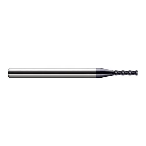 Harvey Tool 885862-C3 | 1/16" Diameter x 1/8" Shank x 5/16" LOC x 2-1/2" OAL 0.0200" Radius AlTiN Coated Carbide Corner Radius End Mill