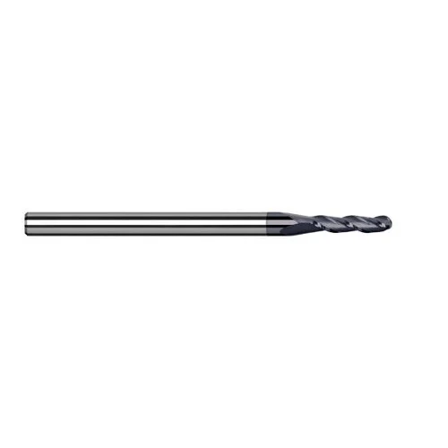 Harvey Tool 893093-C6 | 3/32" Diameter x 1/8" Shank x 0.2790" LOC x 1-1/2" OAL 4FL AlTiN Nano Coated Carbide Ball End Mill