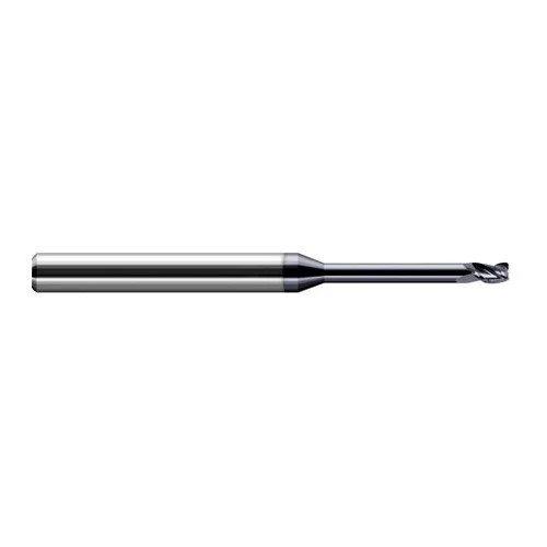 Harvey Tool 909408-C3 | 1/8" Diameter x 1/8" Shank x 3/16" LOC x 2-1/2" OAL 0.0080" Radius AlTiN Coated Carbide Corner Radius End Mill