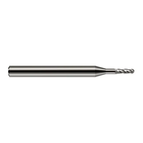 Harvey Tool 948647 | 3/64" Diameter x 0.1410" LOC x 1/8" Shank x 1-1/2" OAL Uncoated Carbide Miniature Ball Deburring End Mill