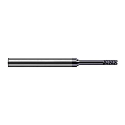 Harvey Tool 962162-C6 | 1/16" Diameter x 1/8" Shank x 0.1860" LOC x 2-1/2" OAL 7FL AlTiN Nano Coated Carbide Single End Mill for Exotic Alloys