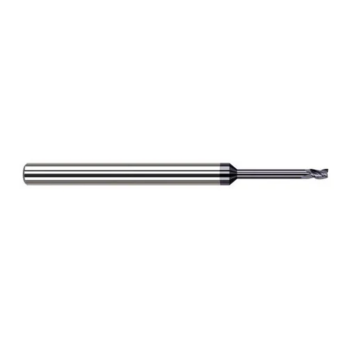 Harvey Tool 978225-C6 | 0.0250" Diameter x 1/8" Shank x 0.0380" LOC x 2-1/2" OAL 3FL AlTiN Nano Coated Carbide Single End Mill for Exotic Alloys