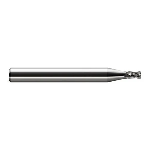Harvey Tool 993820 | 0.020" Diameter x 0.125" Shank x 0.030" LOC x 1.500" OAL x 0.005" Radius 4 Flute Uncoated Carbide Corner Radius End Mill