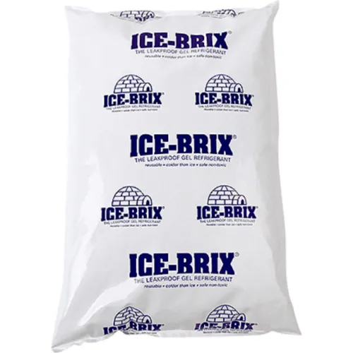 Ice-Brix™ Cold Packs, 32 Oz., 10"L x 6"W x 1-1/2"H, White/Blue, 9/Pack