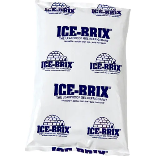 Ice-Brix™ Cold Packs, 6 Oz., 6"L x 4"W x 3/4"H, White/Blue, 48/Pack