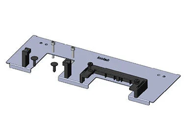 Icotek KDR-ESR-TS8-1000-2-43076: Enclosure Base Plate with Slide Frames - 43076