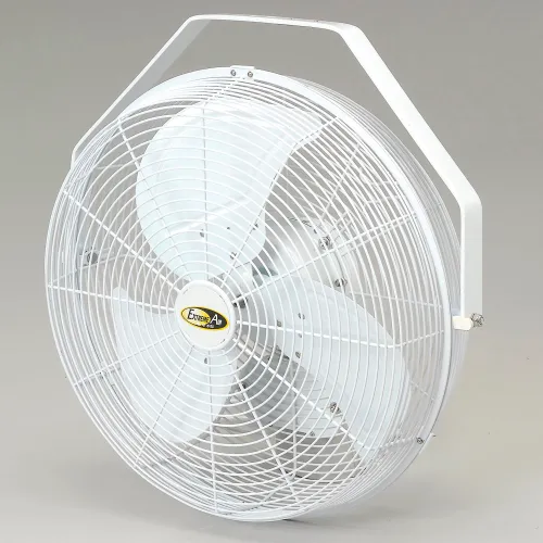 J&D 18" Fan With Wall Ceiling Bracket 1/5 HP 1550 CFM, White