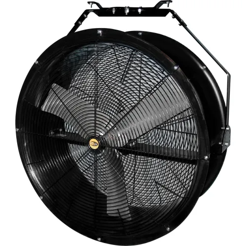J&D Manufacturing 36" Black Poly Chiller Drum Fan w/ Bracket, 9,770 CFM, 1/2 HP, 3 Phase