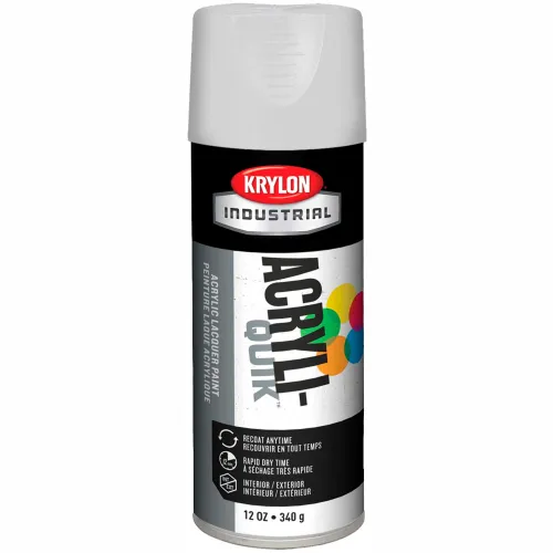 Krylon (5-Ball) Interior-Exterior Paint Semi-Gloss White - K01508A07 - Pkg Qty 6