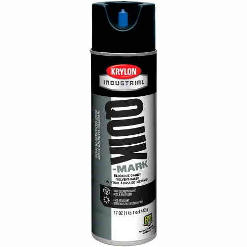 Krylon Industrial Quik-Mark Sb General-Purpose Mkg Paint Asphalt Black - A03550007 - Pkg Qty 12