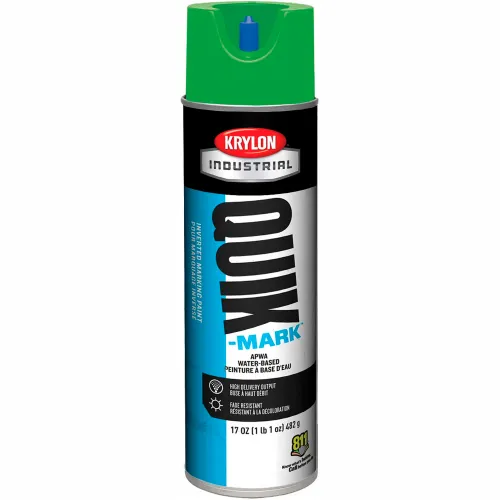 Krylon Industrial Quik-Mark Wb Inverted Marking Paint Apwa Green - A03904004 - Pkg Qty 12