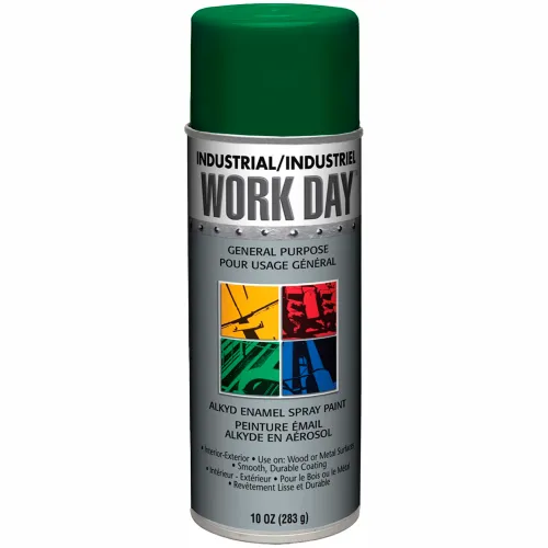 Krylon Industrial Work Day Enamel Paint Green - A04408007 - Pkg Qty 12
