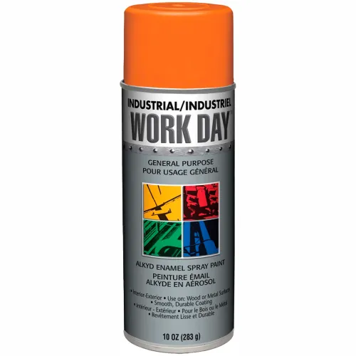 Krylon Industrial Work Day Enamel Paint Orange - A04413007 - Pkg Qty 12
