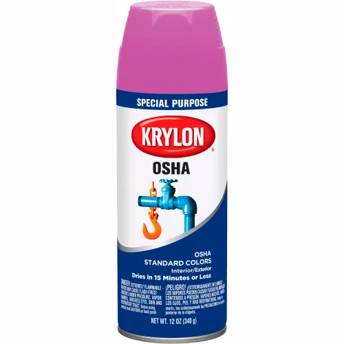 Krylon OSHA Aerosol Paint Safety Purple, 12 oz. Aerosol Can - KO1929777 - Pkg Qty 6