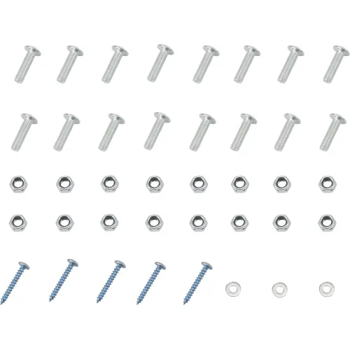 Leg Hardware for Plastic Service Carts 16- bolts, nuts & washers 