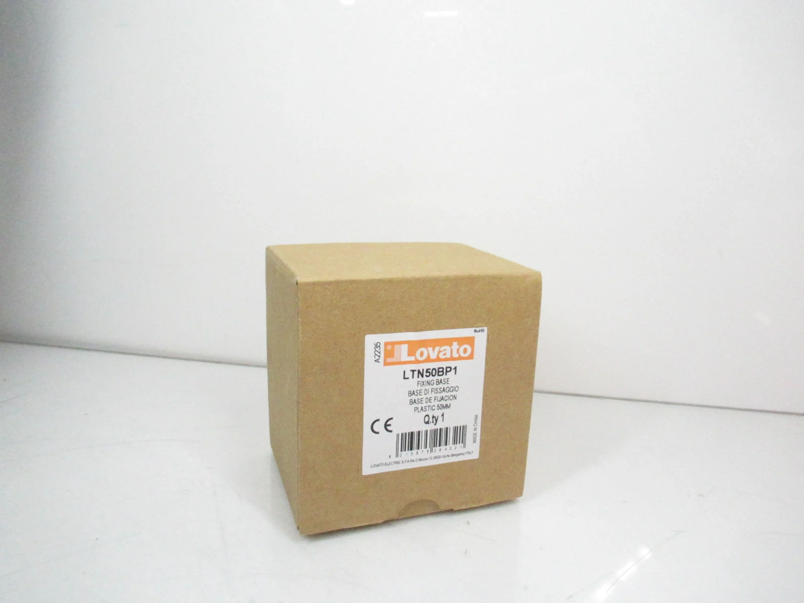 Lovato LTN50BP1 Fixing Base Plastic Horizontal, 50mm
