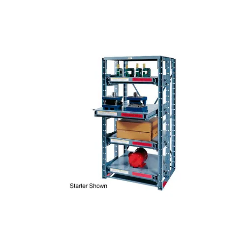 Modern Equipment 3 Shelf, Extra HD Open Steel Roll Out Shelving, Add On, 48"W x 48"D x 62"H, Gray
