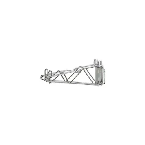 Nexel® Chrome, Fixed Double Shelf Wall Mount Bracket, 24"D
