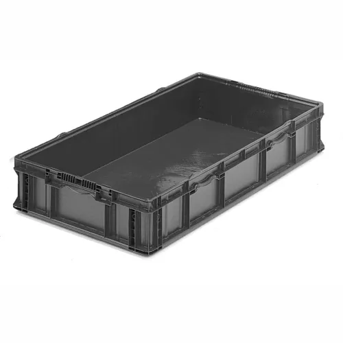 ORBIS® Stakpak Plastic Long Stacking Container, 48"L x 22-1/2"W x 7-1/4"H, Gray