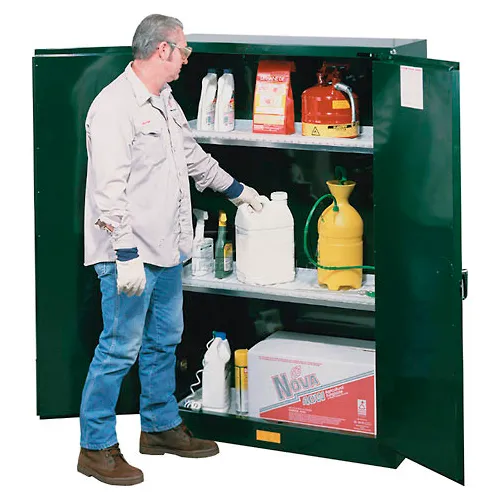 Pesticide Cabinet Manual Double Door 60 Gallon