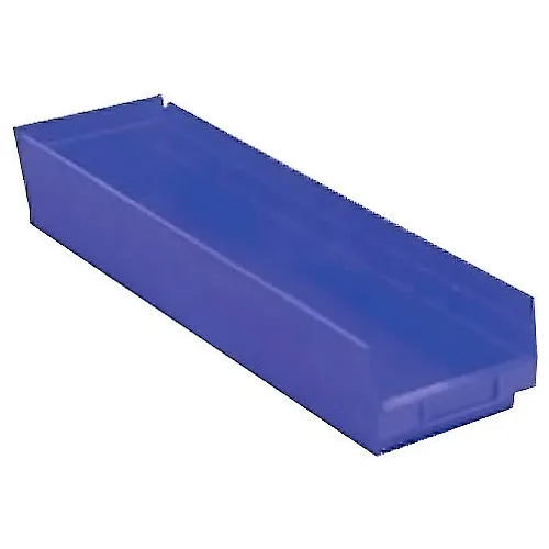 Plastic Nesting Storage Shelf Bin QSB206 6-5/8"W x 23-5/8"L x 6"H Blue - Pkg Qty 8