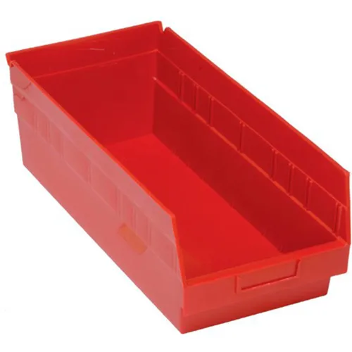 Plastic Nesting Storage Shelf Bin QSB208 8-3/8"W x 17-7/8"L x 6"H Yellow - Pkg Qty 10